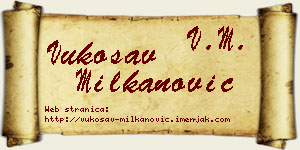 Vukosav Milkanović vizit kartica